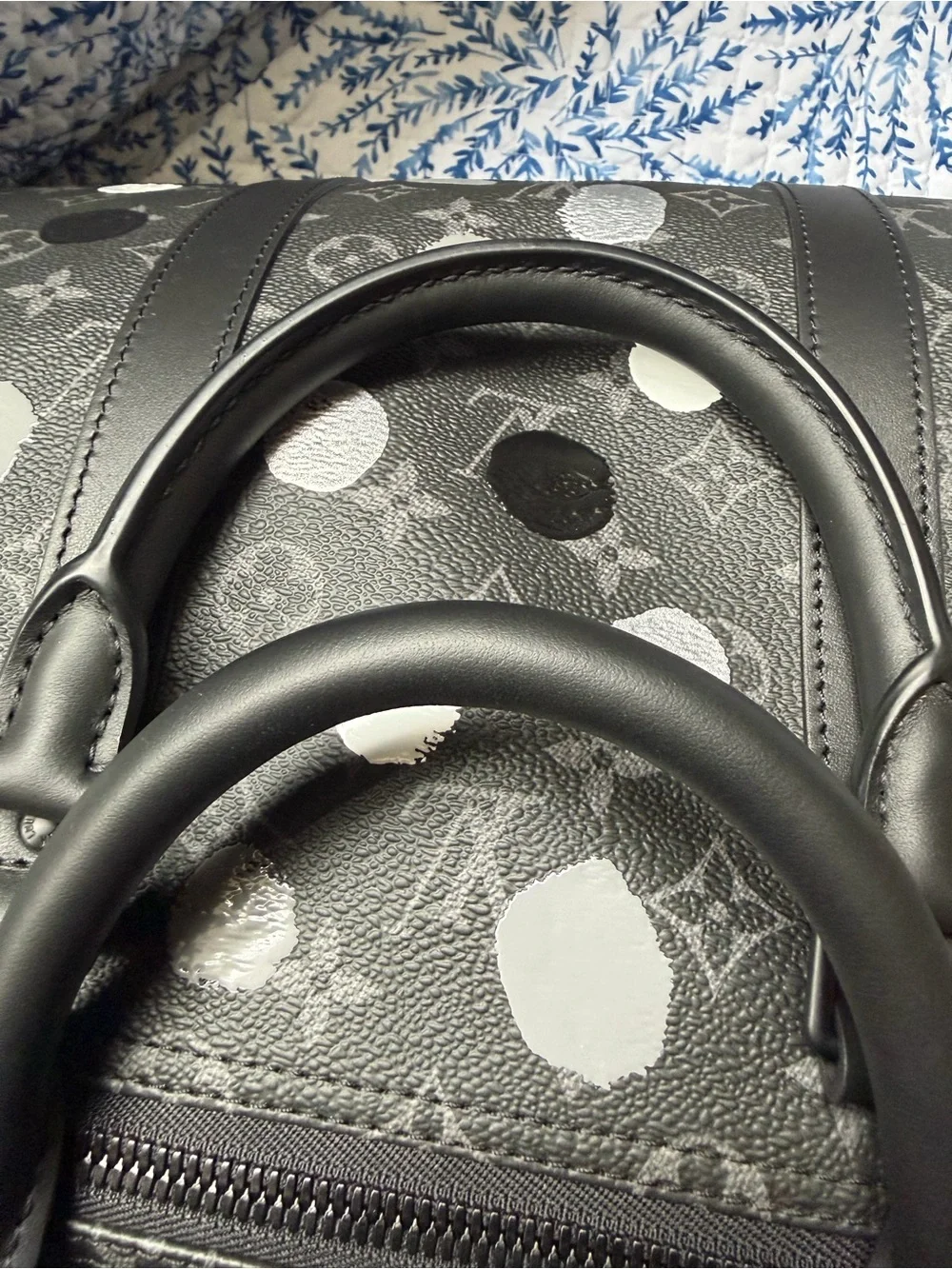 Louis Vuitton Eclipse Kusama Keepall 55 Bandouliere